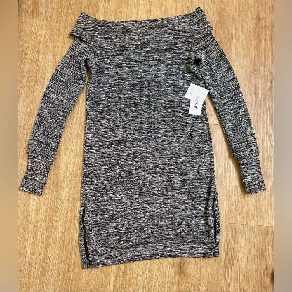 JustFab Charcoal Knit Top